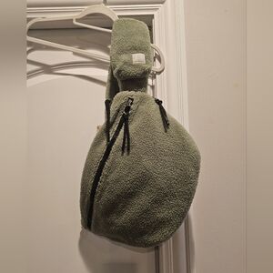 Free People Olive Sherpa Backpack NWT